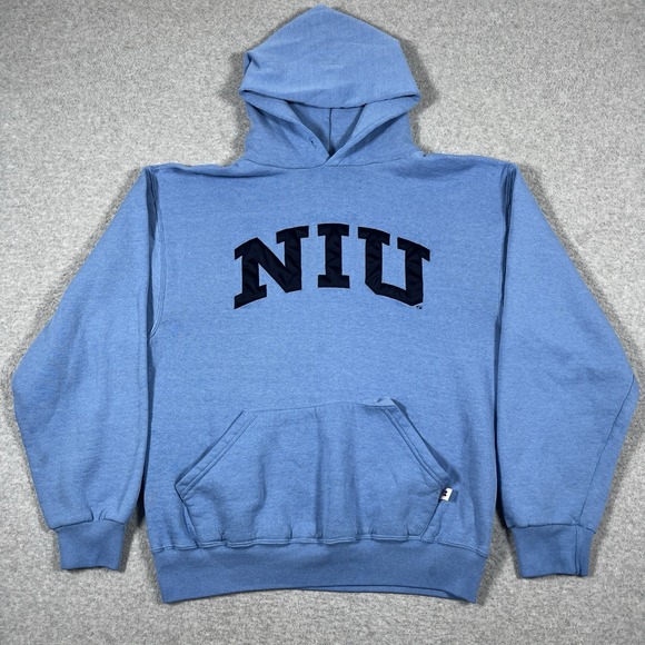 Russell Athletic Other - Vintage Russell Athletic Hoodie Mens Medium Blue NIU Illinois University Y2K